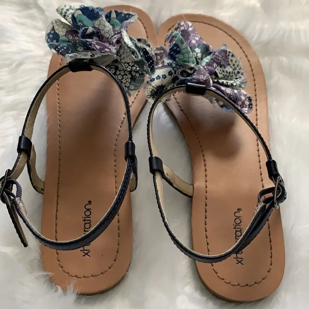 Blue Flower Sandals - Picture 3 of 5